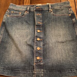 LOFT Blue Denim Skirt